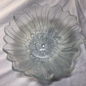 Vintage Indiana Glass Co. Lily Pons Clear Line #605 pattern clear glass 7”